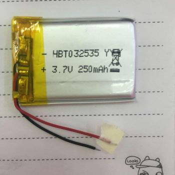 032535 3.7V 250mAh Lithium Battery for Bluetooth Recording Pen