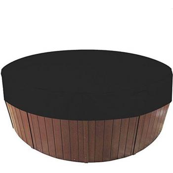 Couverture Poussière Écaille Noire Ronde