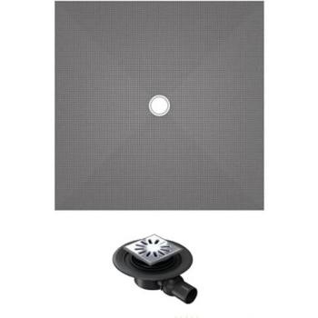 Receveur de douche 90x90 Wedi con bonde horizontal