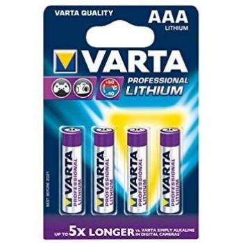 Varta 4x Ultra Lithium AAA batterijen