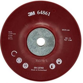 3M Plato de Soporte para Disco, Perfil Bajo, 125mm