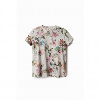 Camiseta Desigual tropical beige