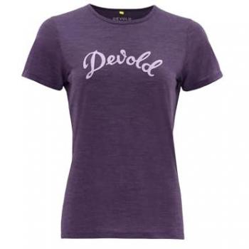 Devold Lila Merino T-Shirt für Frauen Größe S