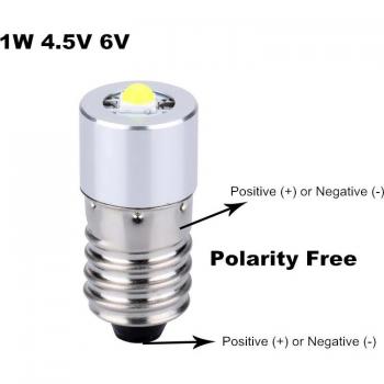 Luz LED E10 para linterna de 0,5W