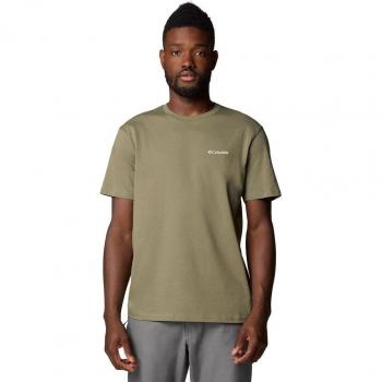 Top Columbia Imprimé Barton Springs en Vert Olive, Sans Manches Longues, Grand Modèle