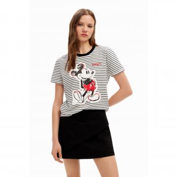 T-shirt da donna Desigual Mickey a righe