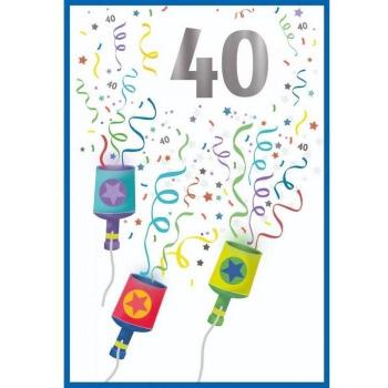 Biglietti d'auguri Simon Elvin 40 anni (Confezione da 6)