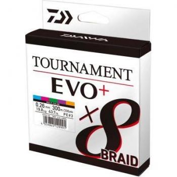 Daiwa Tournament X8 Braid Multicolor 1000m Ø0,16mm
