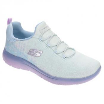 SKECHERS Damen Halbschuhe SUMMITS in Blau und Violett, Größe 42