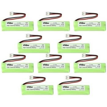 Vhbw 10x Rechargeable Batteries for Binatone and iDect Landline Phones
