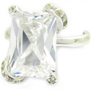 Anillo de Plata 'Scarlett' en Blanco 56