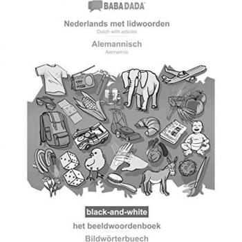 BABADADA black-and-white, Nederlands met lidwoorden