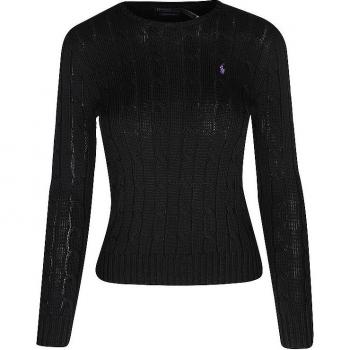 Pull maille torsadée JULIANNA Noir L femme Polo Ralph Lauren