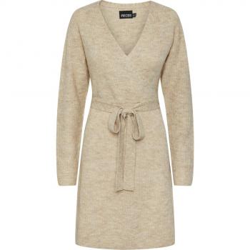 Pieces Vestito Ellen Maniche Lunghe White Pepper