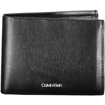 Calvin Klein, Wallets & Cardholders, male, Black, ONE SIZE, Black Leather Wallet