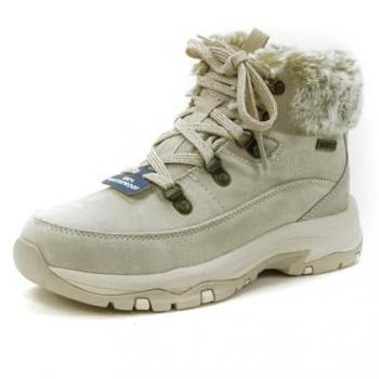 Scarponcini Skechers Trego Faux Fur Marrone