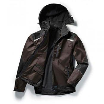 Softshell Jacke Pionier 5863-XL Outdoor – Braun & Schwarz – Herren