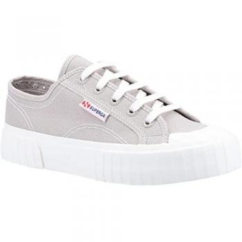 Superga 2630 Damen Sneakers in Grau mit 100% Baumwolle und Streifen