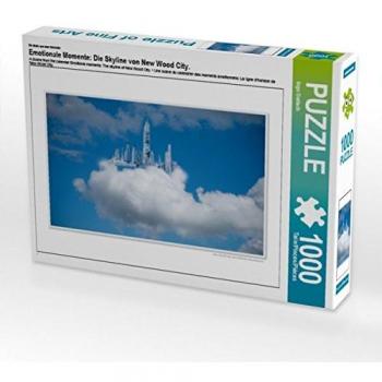 Skyline‑Leinwand Puzzle New Wood City – 64x48 cm