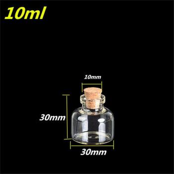 DIY Glass Corked Bottles Set of 24