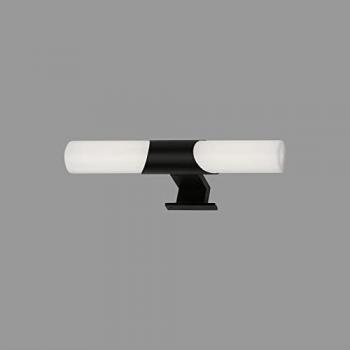 Lampada da bagno a LED, specchio, 32 cm, 7W, colore nero, IP44