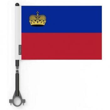 Outdoor Liechtenstein Bicycle Flag 14x21cm 5-Item Polyester Bundle