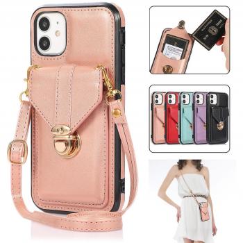 Cartera de Cuero para iPhone 12 Mini con Soporte