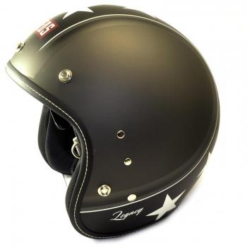 Casco Personalizzabile Zeus Opaco Decorato con Stelle e Visiera Regolabile