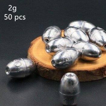 Olive Shape Split Shot Sinkers