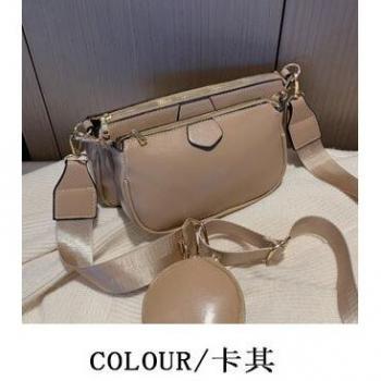 3 Pieces Solid Color Women's Crossbody Bag Set