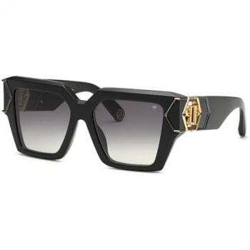 Philipp Plein 55MM Black Smoke Sunglasses