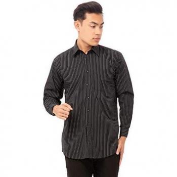 Chef Works Herren Basic Kurzarm Shirt, Kohle-Design, XL