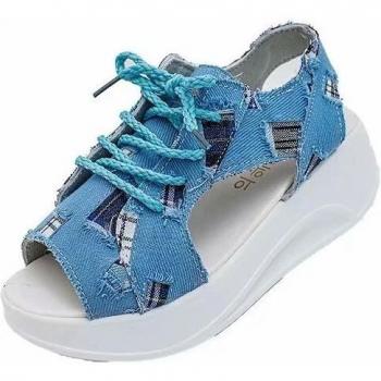 Sandalias casuales de dril de algodón COOTELILI para mujer