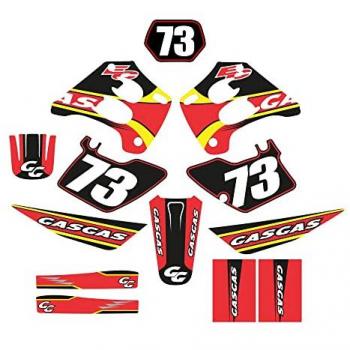 Kit d'Autocollants Gas-Gas EC 98-01 Rouge Mod.4