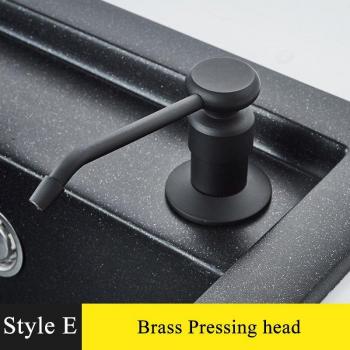 Kitchen Sink Black Soap Dispenser with Rotating Feature