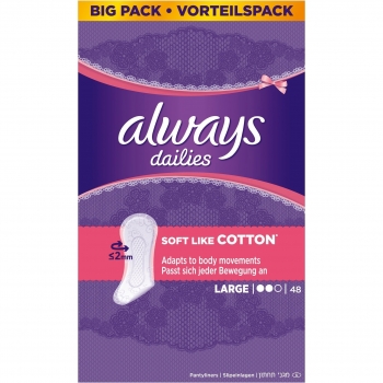 Always Slipeinlagen Soft Like Cotton, Groß, 4er Pack