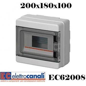 Stagno Centralino Parete IP65 8 Moduli – Cod. EC62008