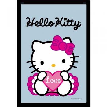 Bedruckter Spiegel Hello Kitty Liebe – 20 × 30 cm, Holzoptik-Kunststoffrahmen