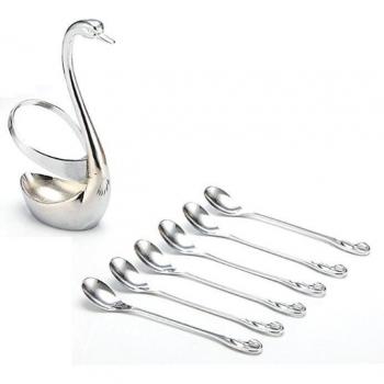 Tazón y cubiertos “Elegancia Cisne”