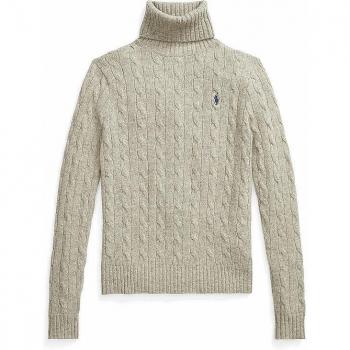 Pull Ralph Lauren Femme Col Roulé Gris M