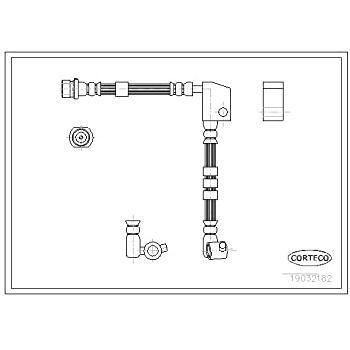 CORTECO 19032182 Durabilité Flexible de frein