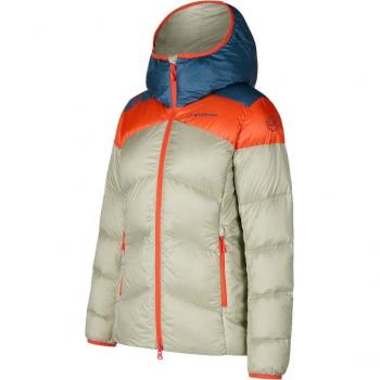 Giacca Outdoor “Nature Down” 3‑Toni (Beige, Arancio, Blu), Donna L