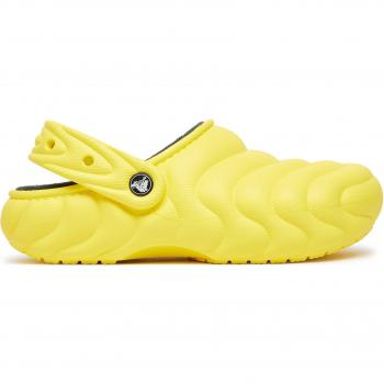 Pantoletten Classic Lined Overpuff Clog 210059 in Gelb von Crocs