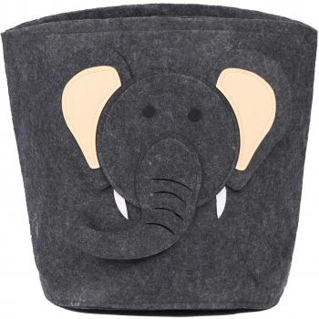 Elephant Felt Basket Toy Storage
