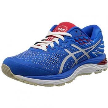 ASICS Women's Gel-Cumulus 21 Trainer in Electric Blue and White (UK Size 4)