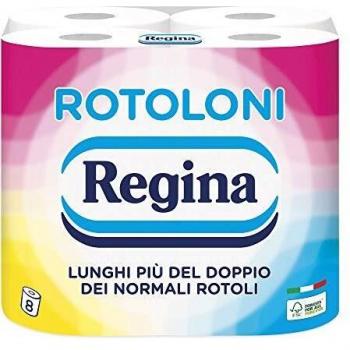 Rotoloni di carta igienica Maxi Regina per 8 bagni completi