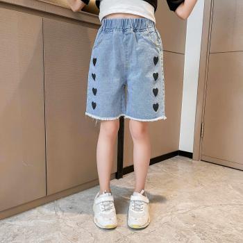 Children's Elastic Waist Denim Shorts for Summer