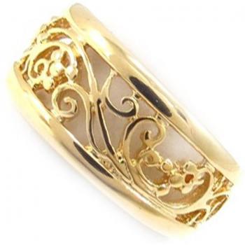 Anello Oro Placcato 'Chorégraphie' 9 mm