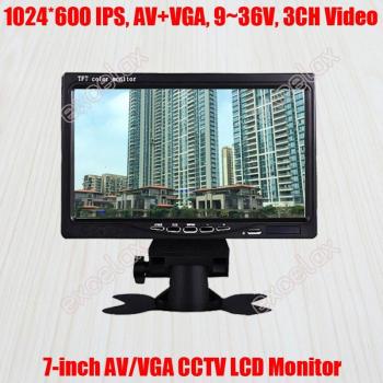 7-Inch Color TFT LCD Monitor with AV VGA Port