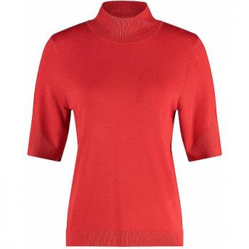 Gerry Weber Damen Kurzarm-Kurzpullover Turtleneck rot Größe 40